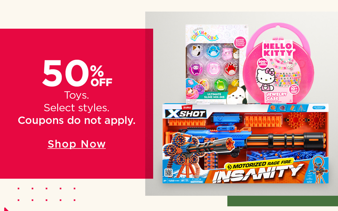 50% off toys