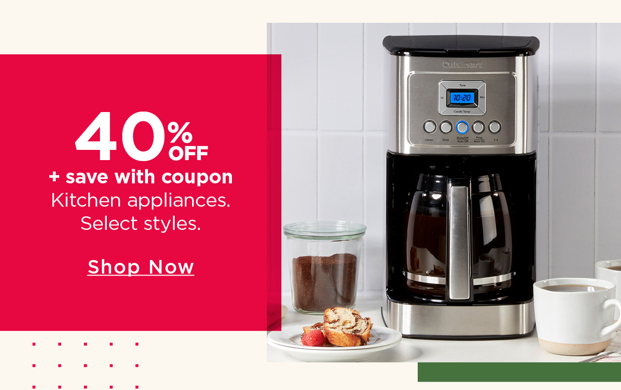 40% off kitchen appliances