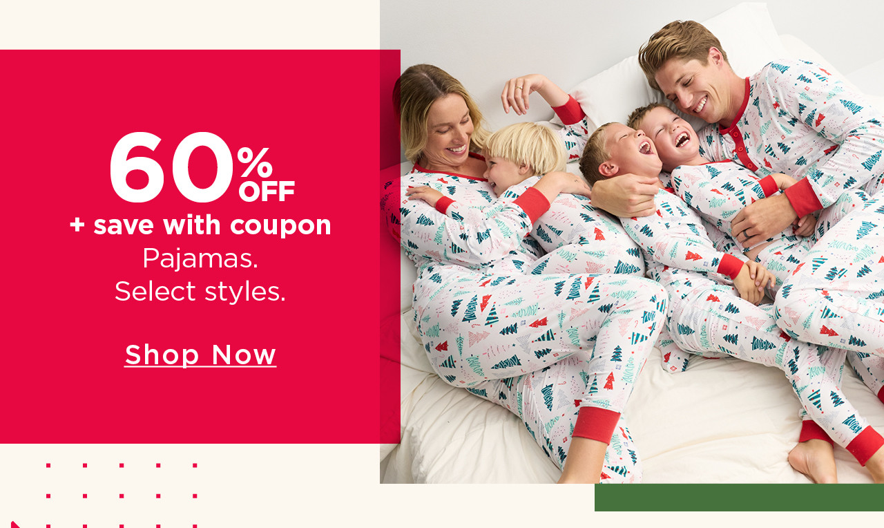 60% off plus save with coupon pajamas
