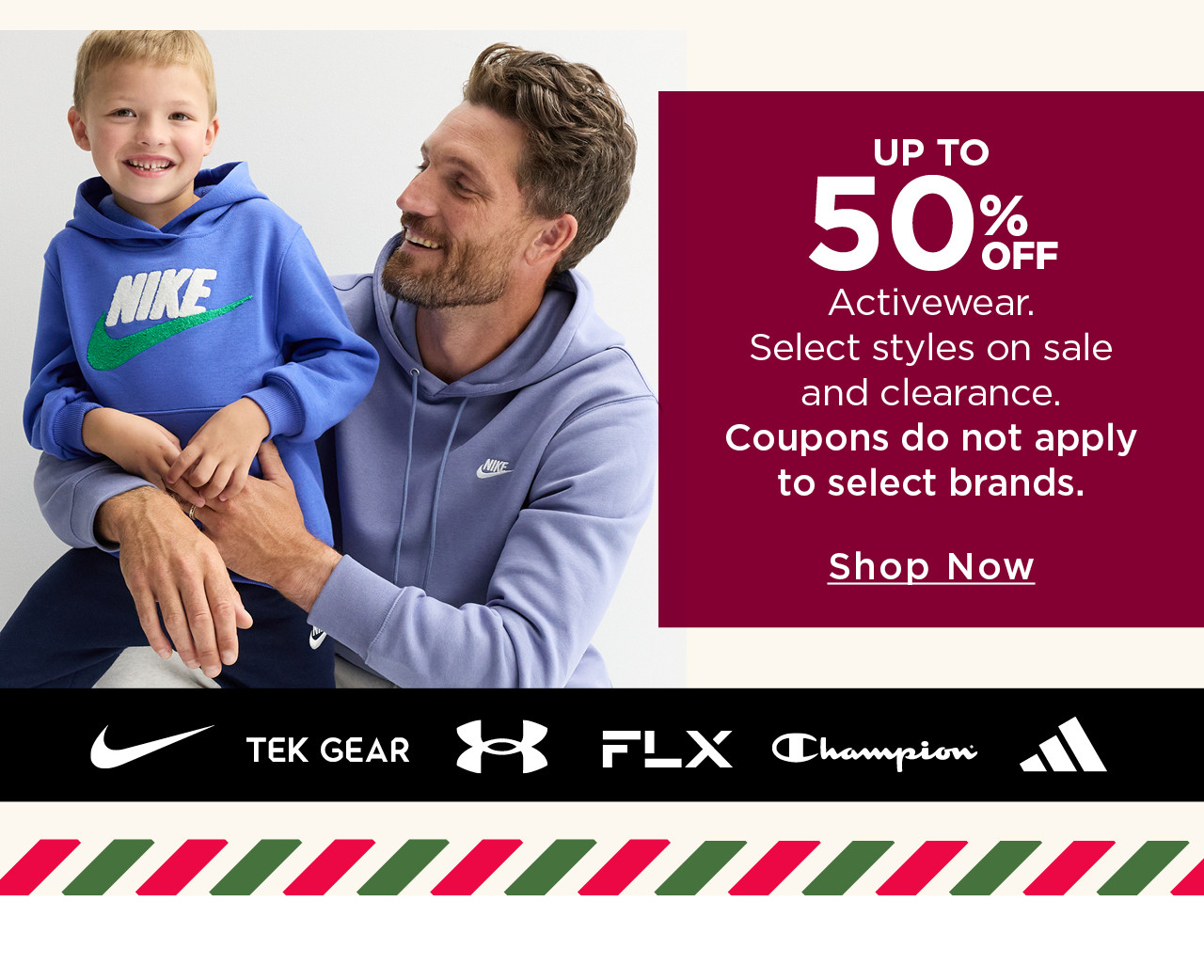 up to 50% off activewear