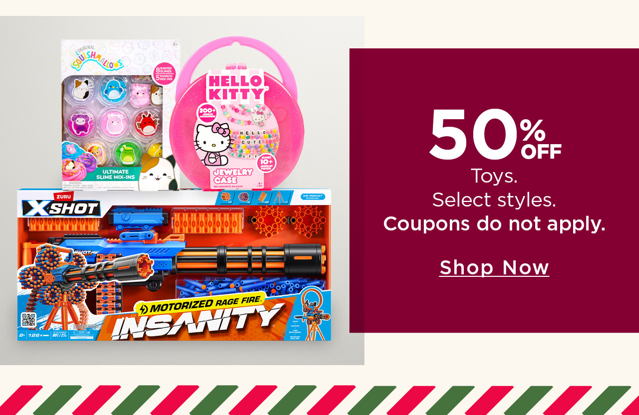 50% off toys