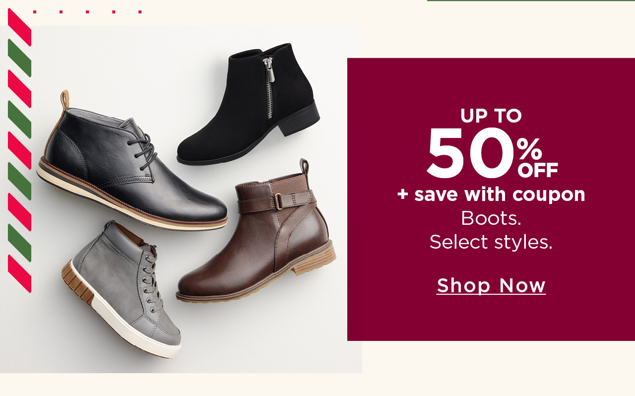 up to 50% off boots