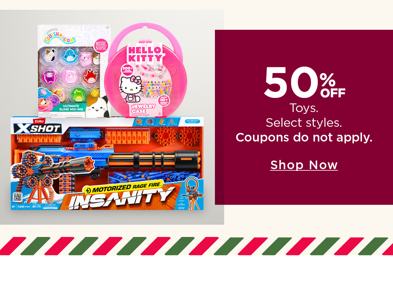 50% off toys