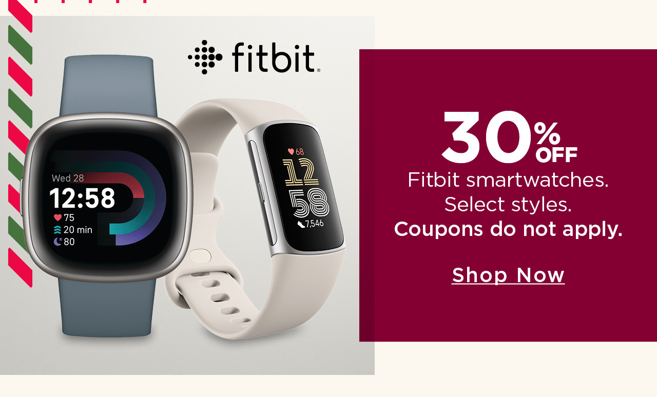 30% off fitbit smartwatches