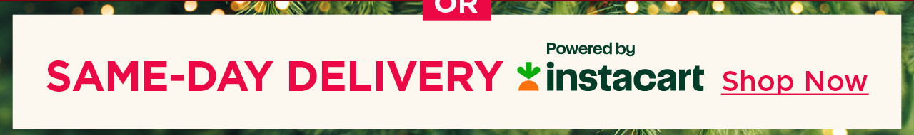 same-day delivery powered by instacart