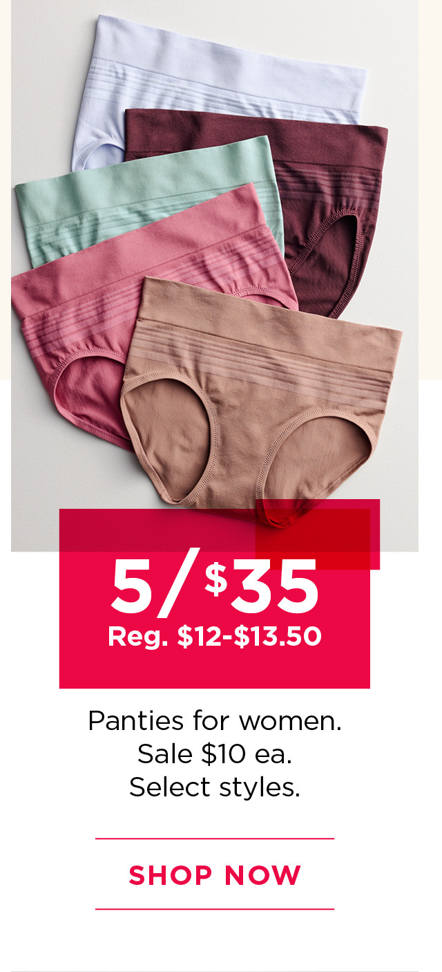 5 for $35 panties for women