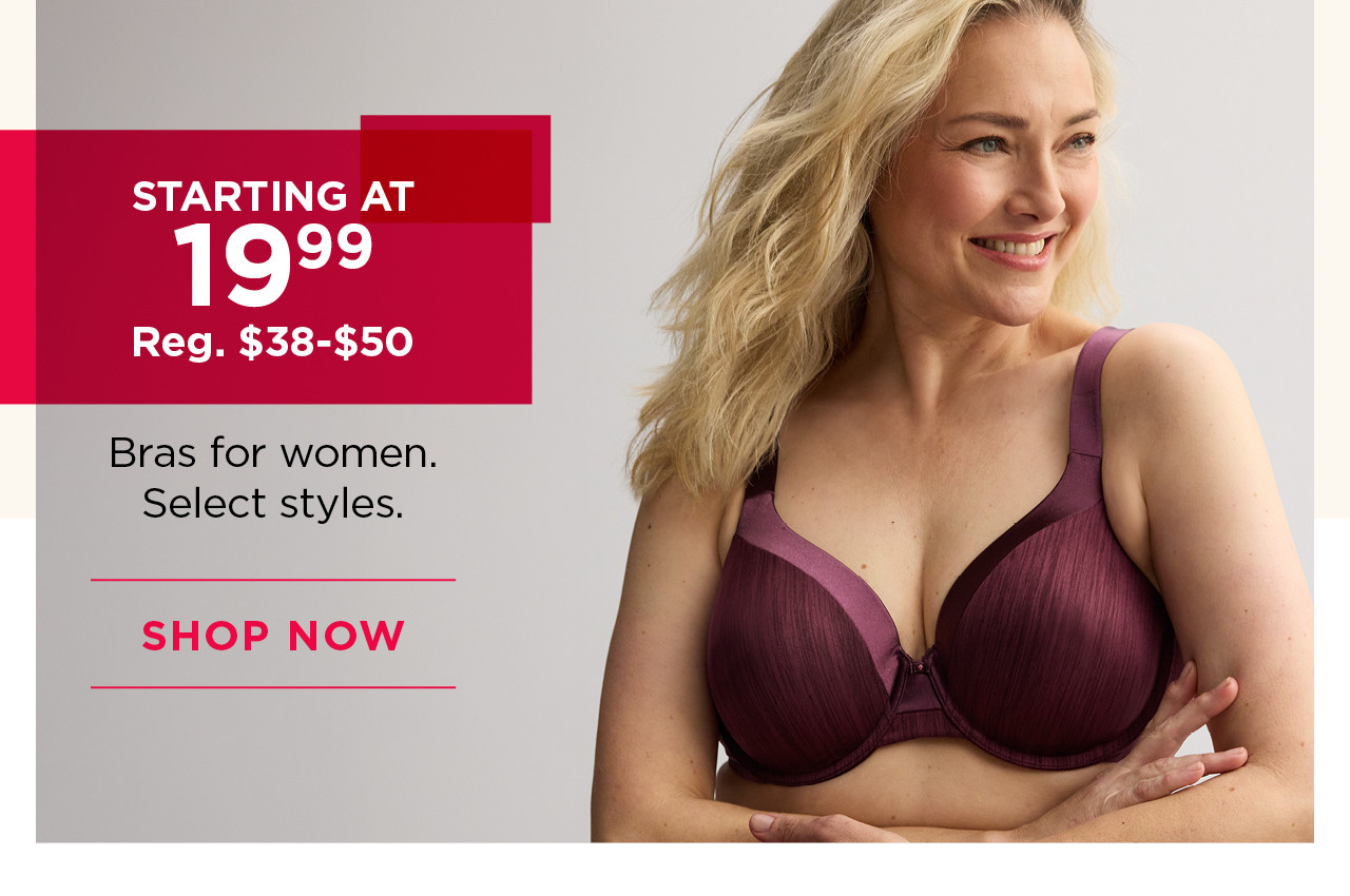 starting at $19.99 bras for women
