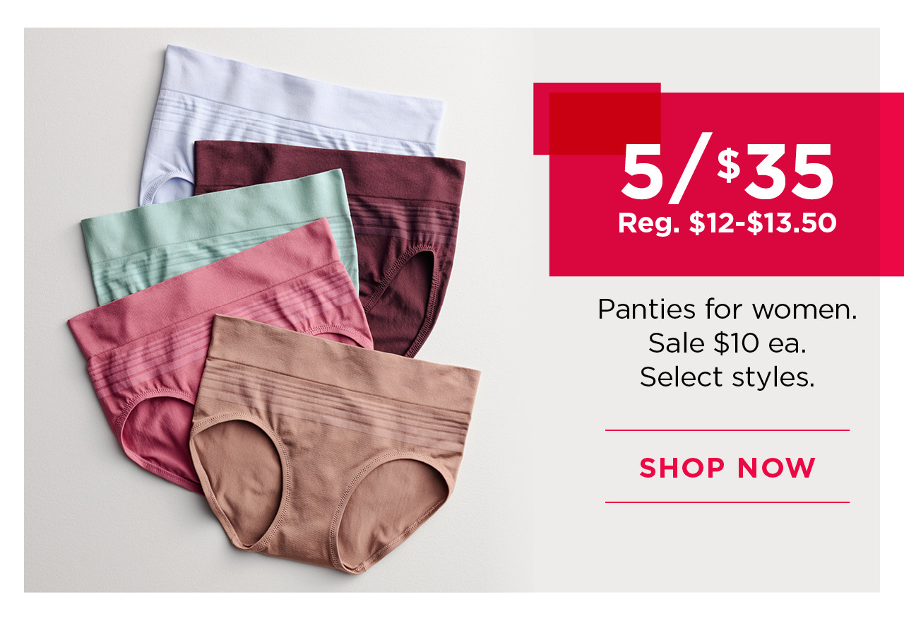 5 for $35 panties for women