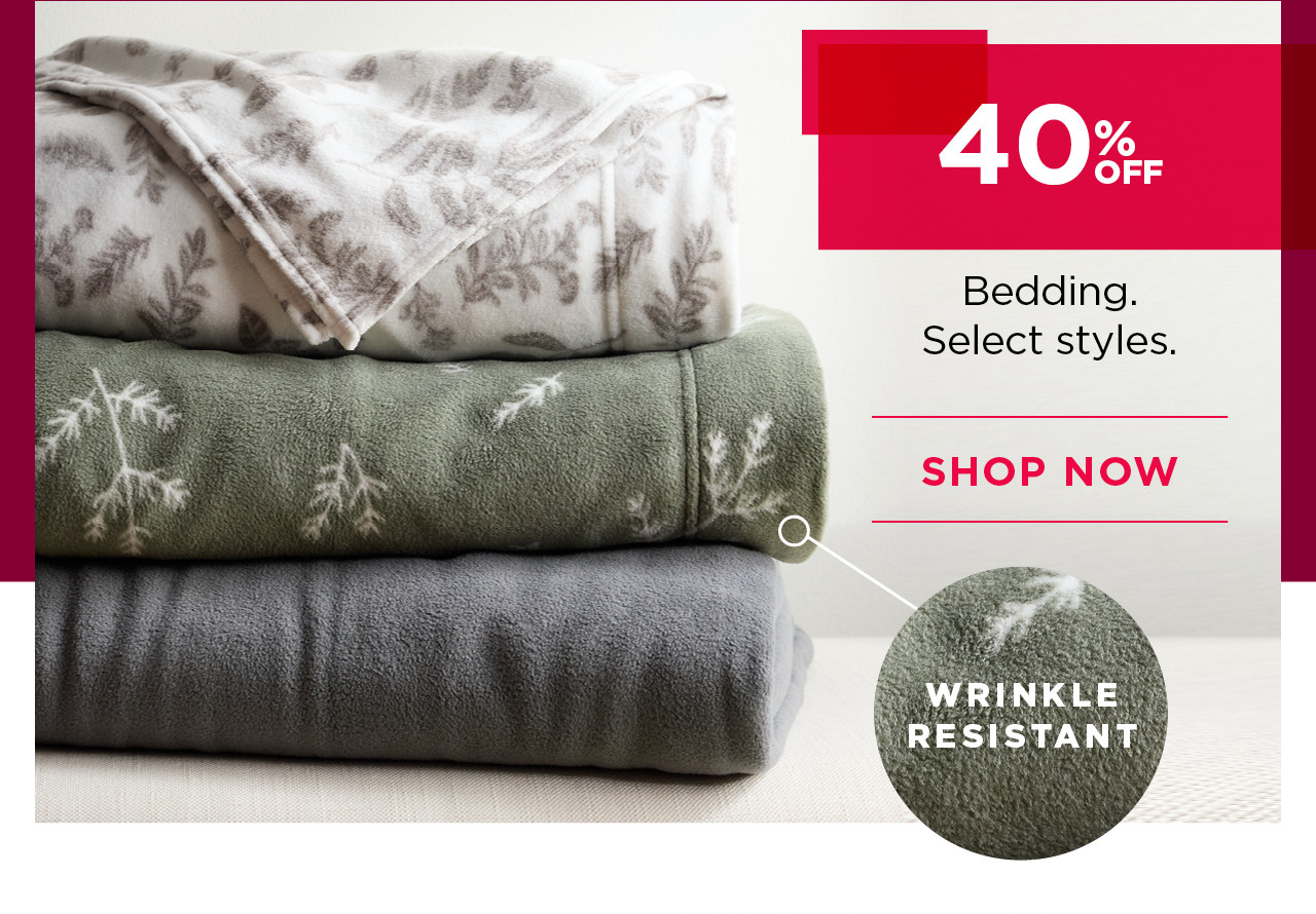 40% off bedding