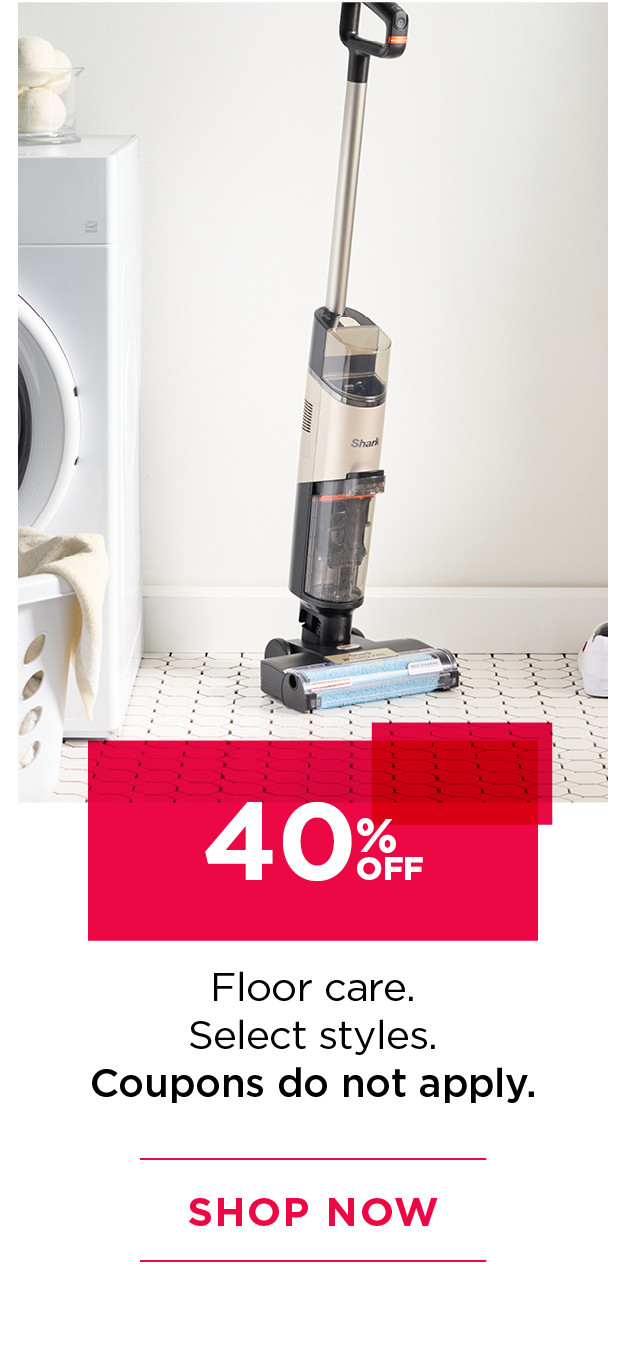 40% off floor care