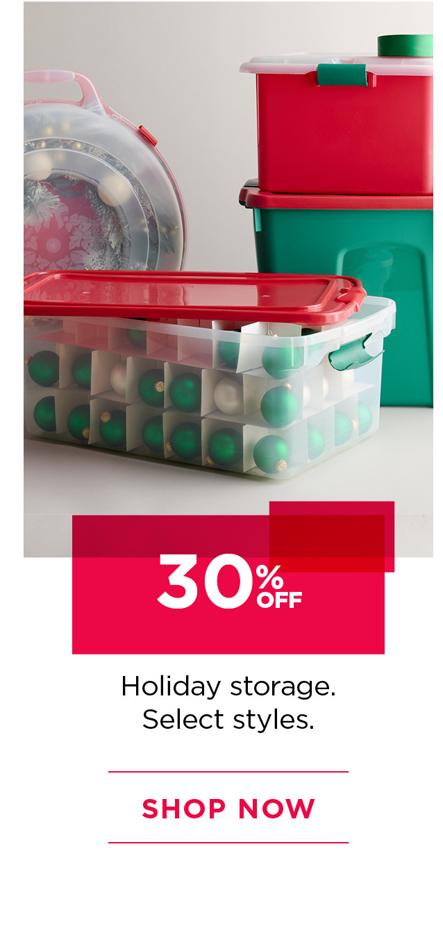 30% off holiday storage