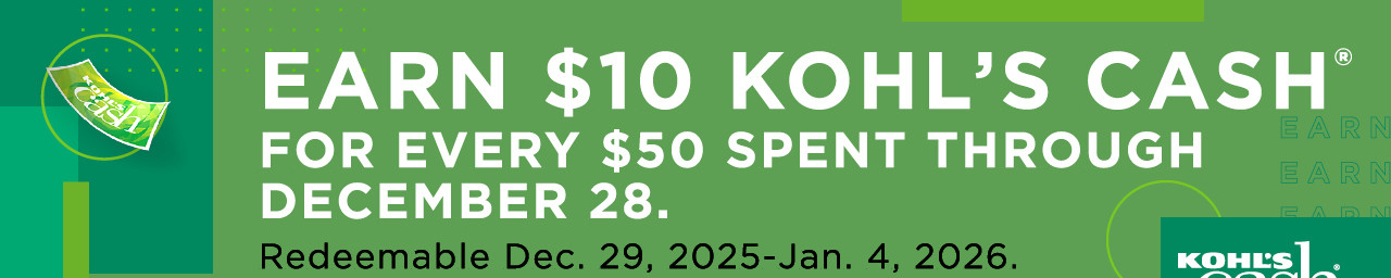 earn $10 kohls cash for every $50 spent