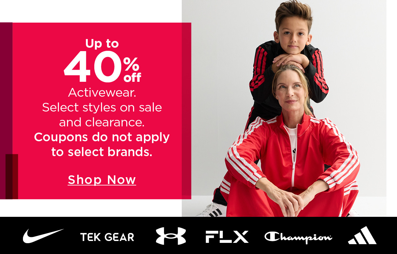 up to 40% off activewear