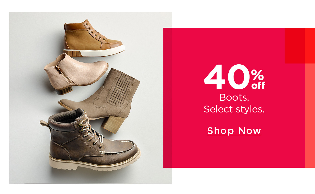 40% off boots