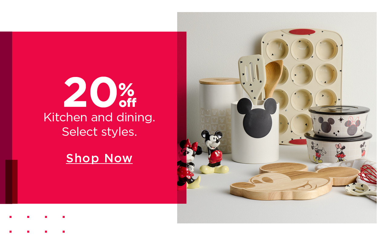 20% off kitchen and dining