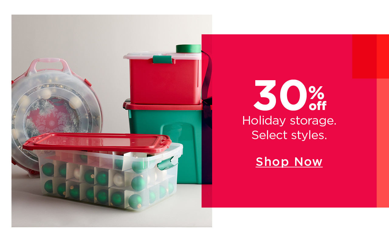30% off holiday storage