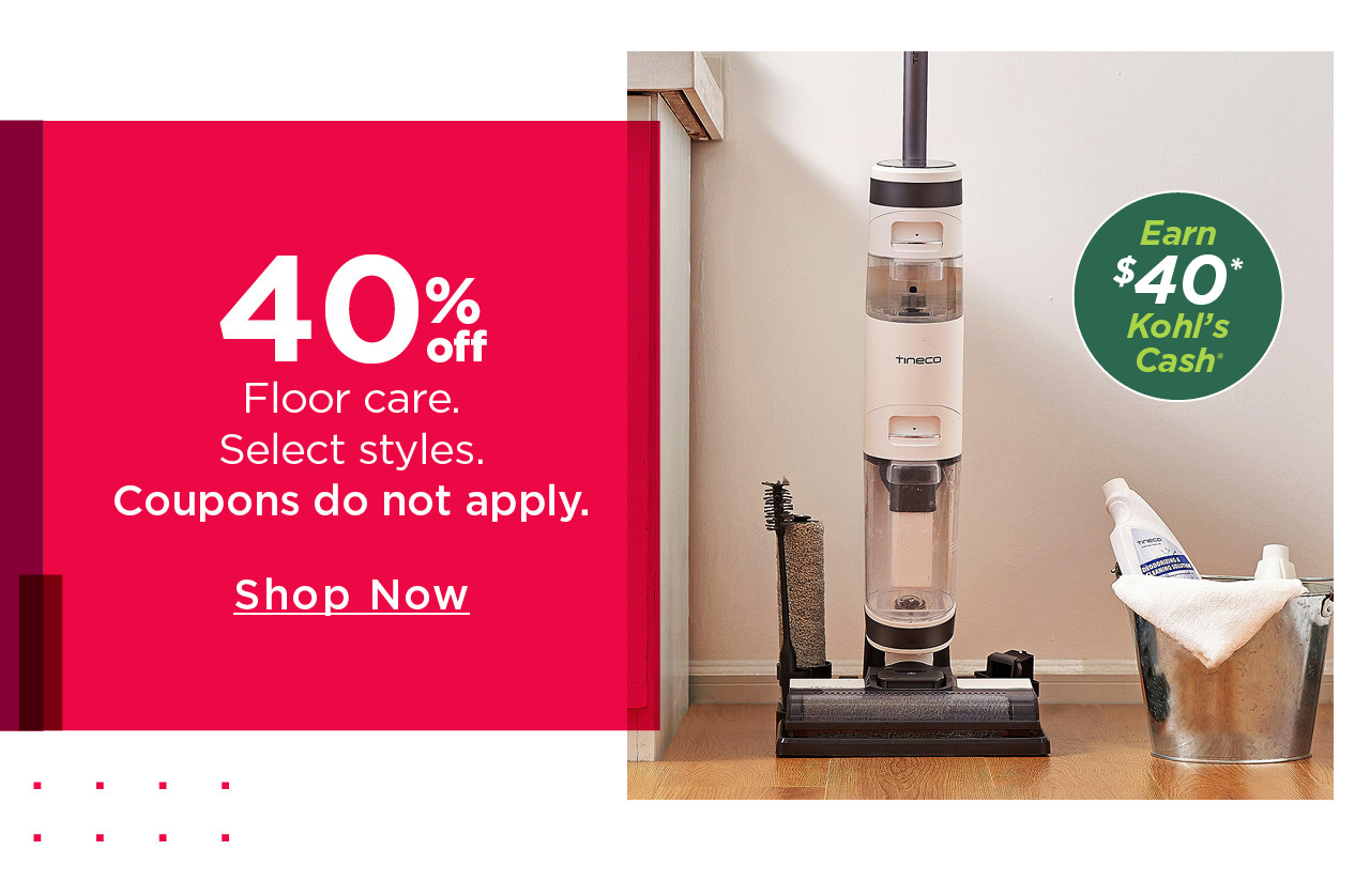 40% off floor care