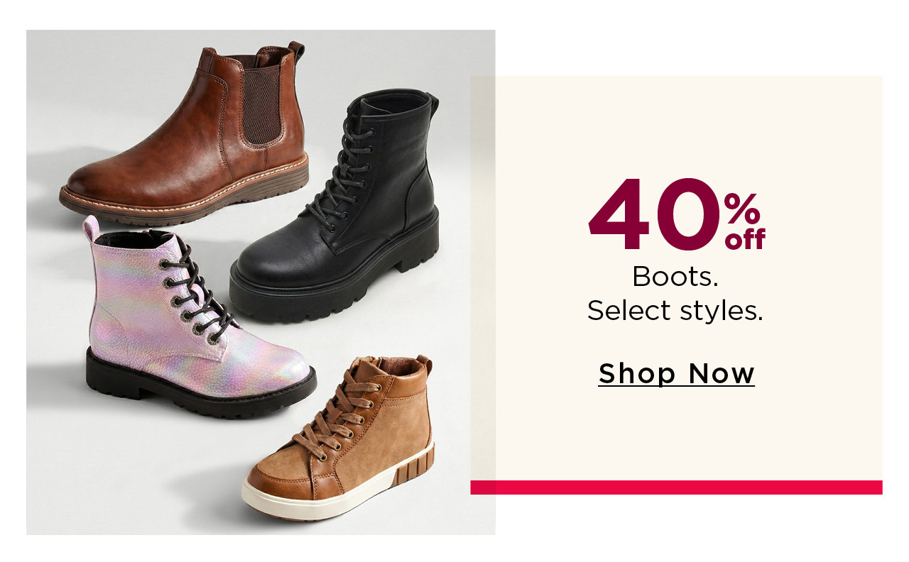 40% off boots