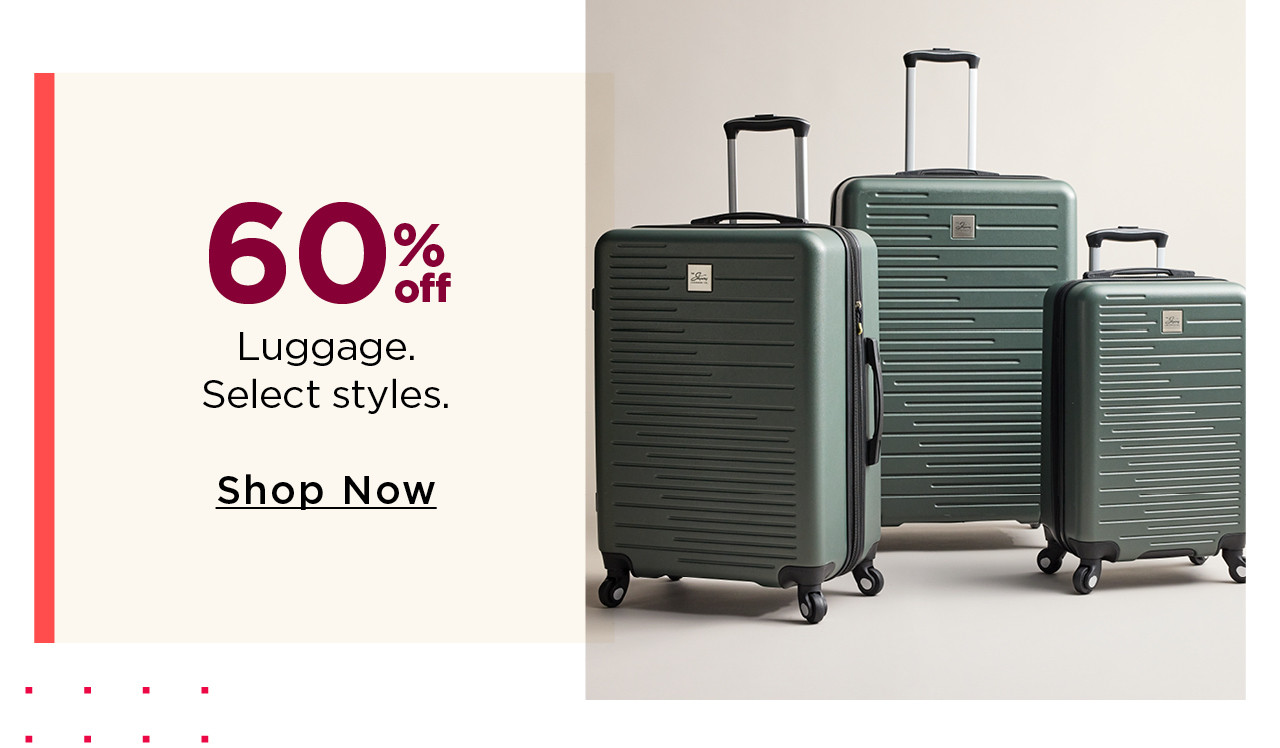 60% off luggage