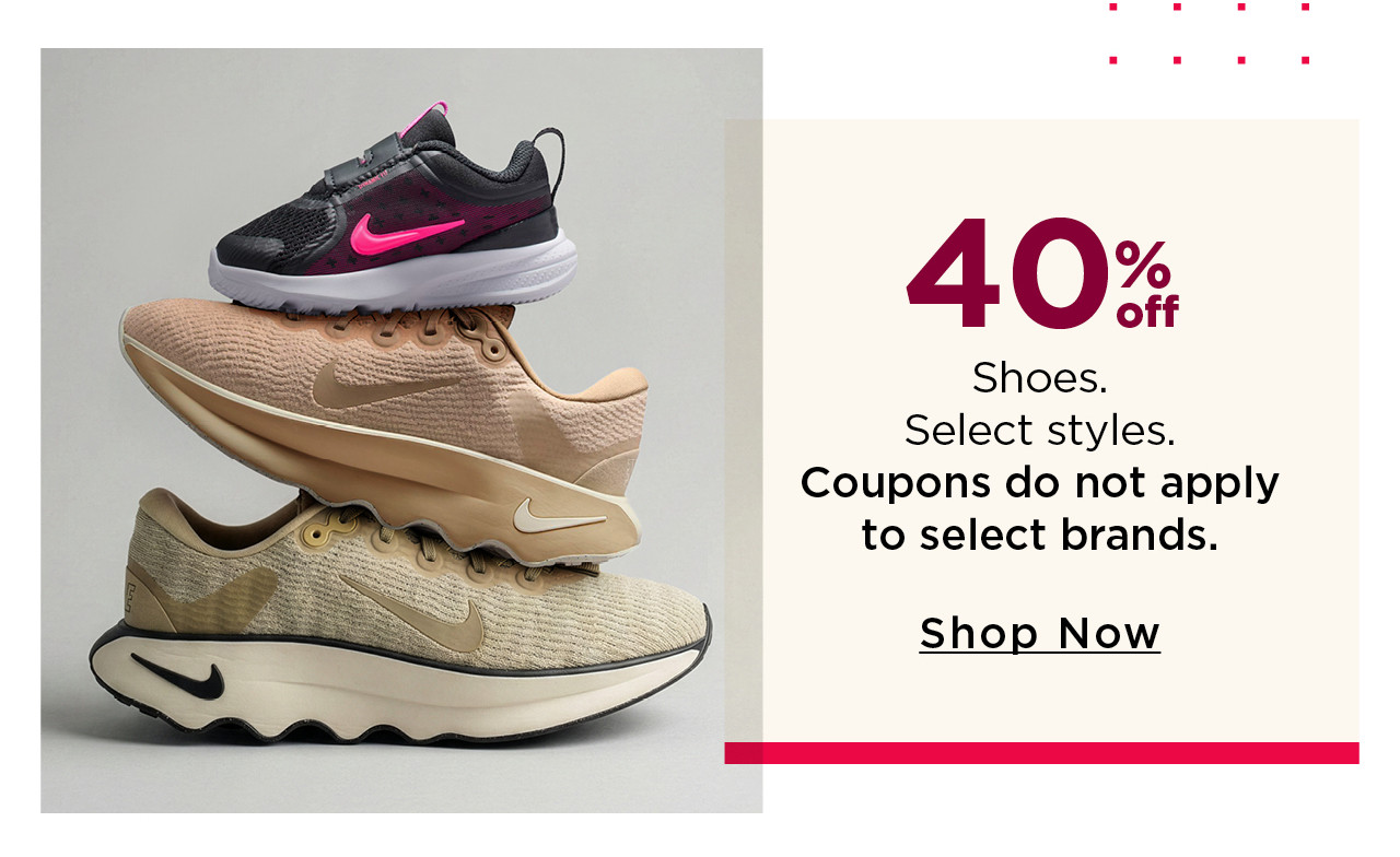 40% off shoes