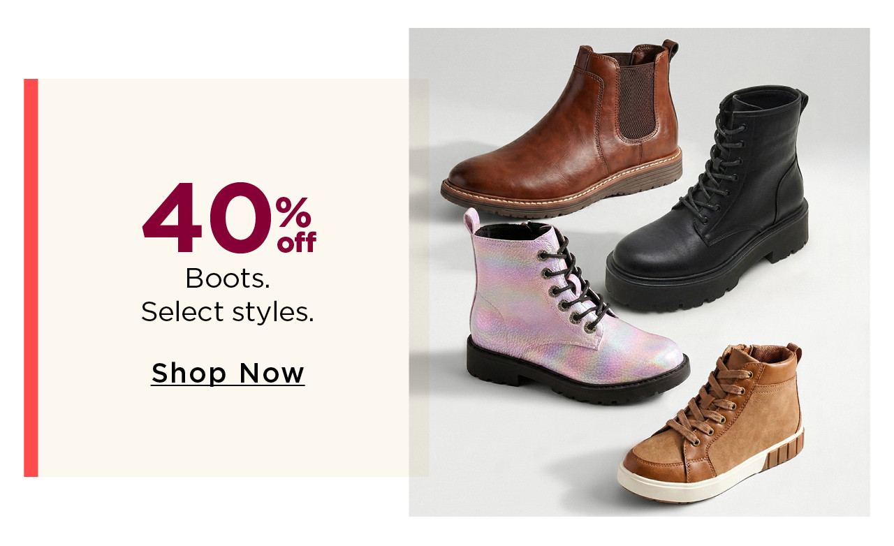 40% off boots