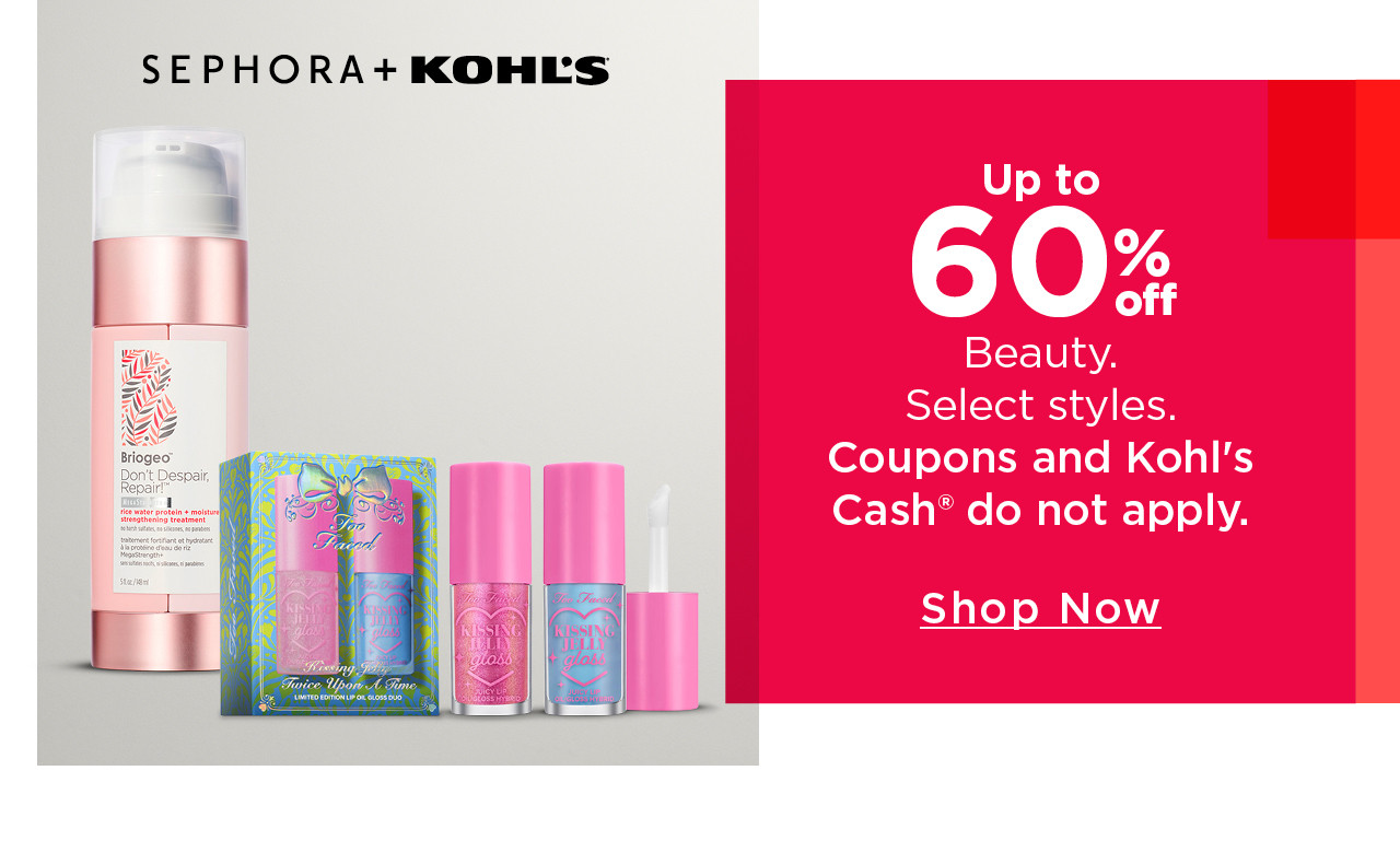 up to 60% off beauty