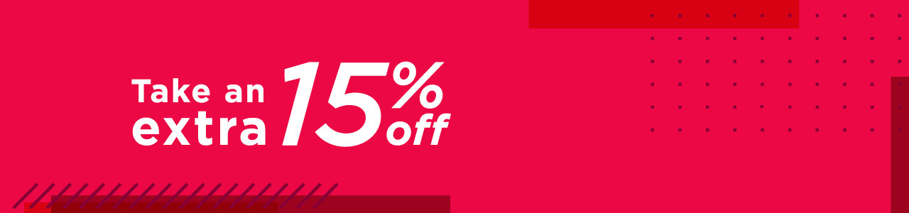 take an extra 15% off with promo code SHOP15