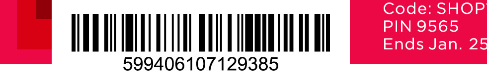 take an extra 15% off with promo code SHOP15