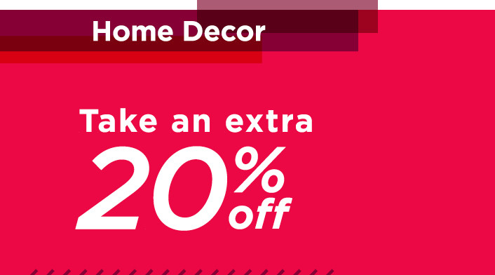 take an extra 20% off with promo code DECOR20
