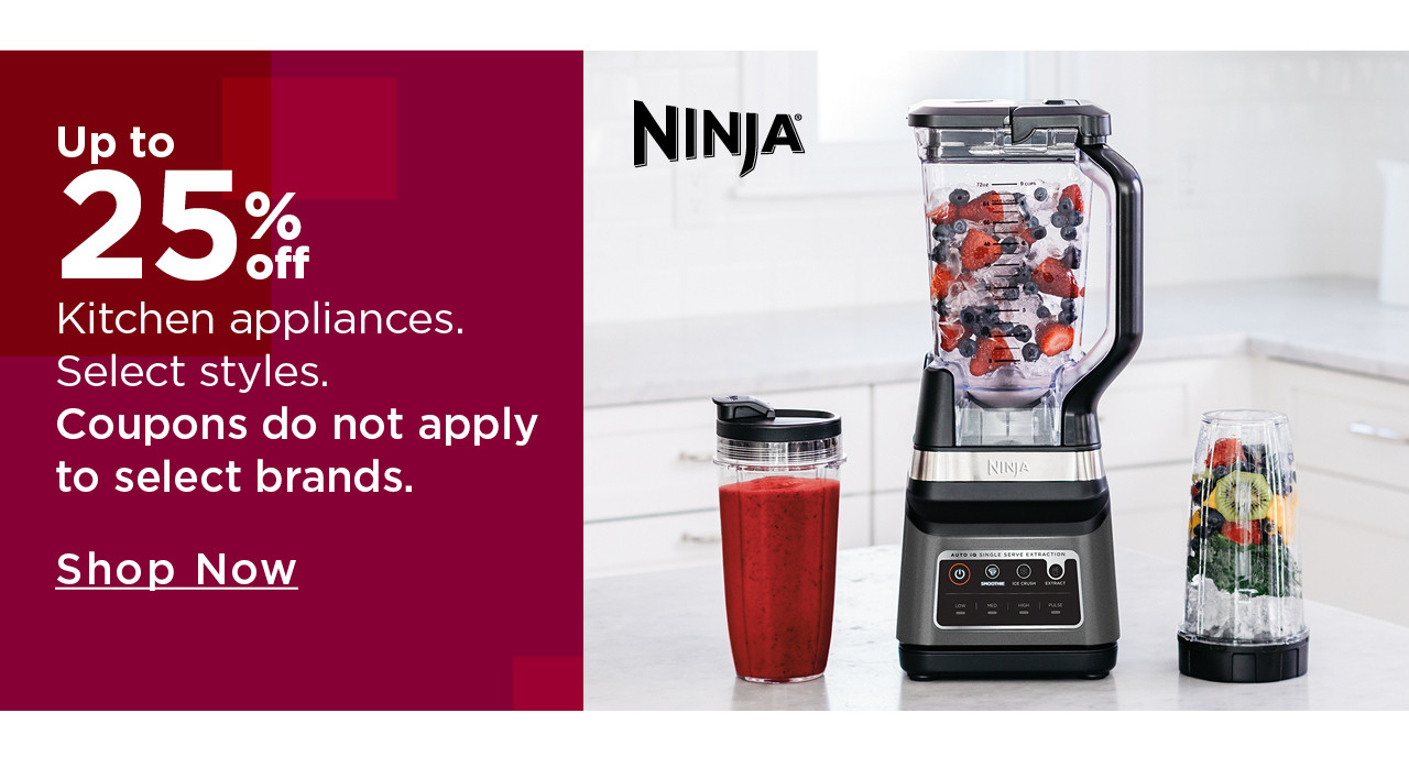 up to 25% off kitchen appliances