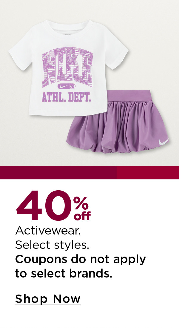 40% off activewear 