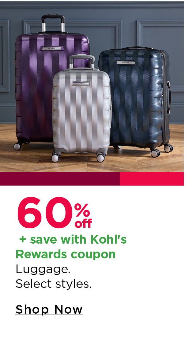 60% off luggage