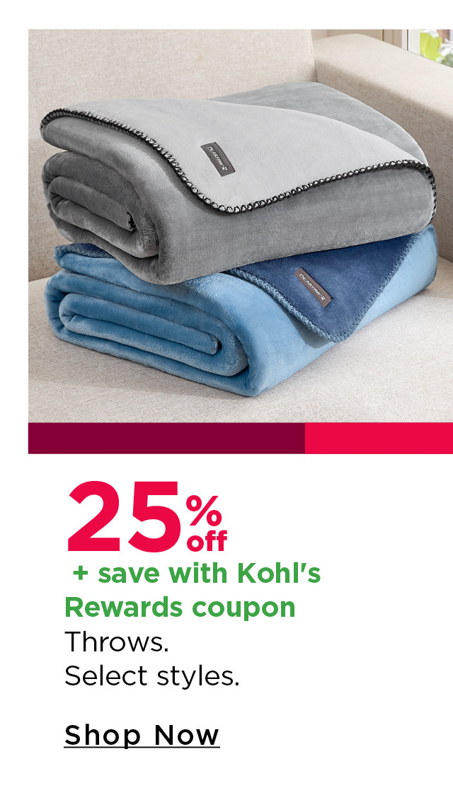 25% off throws