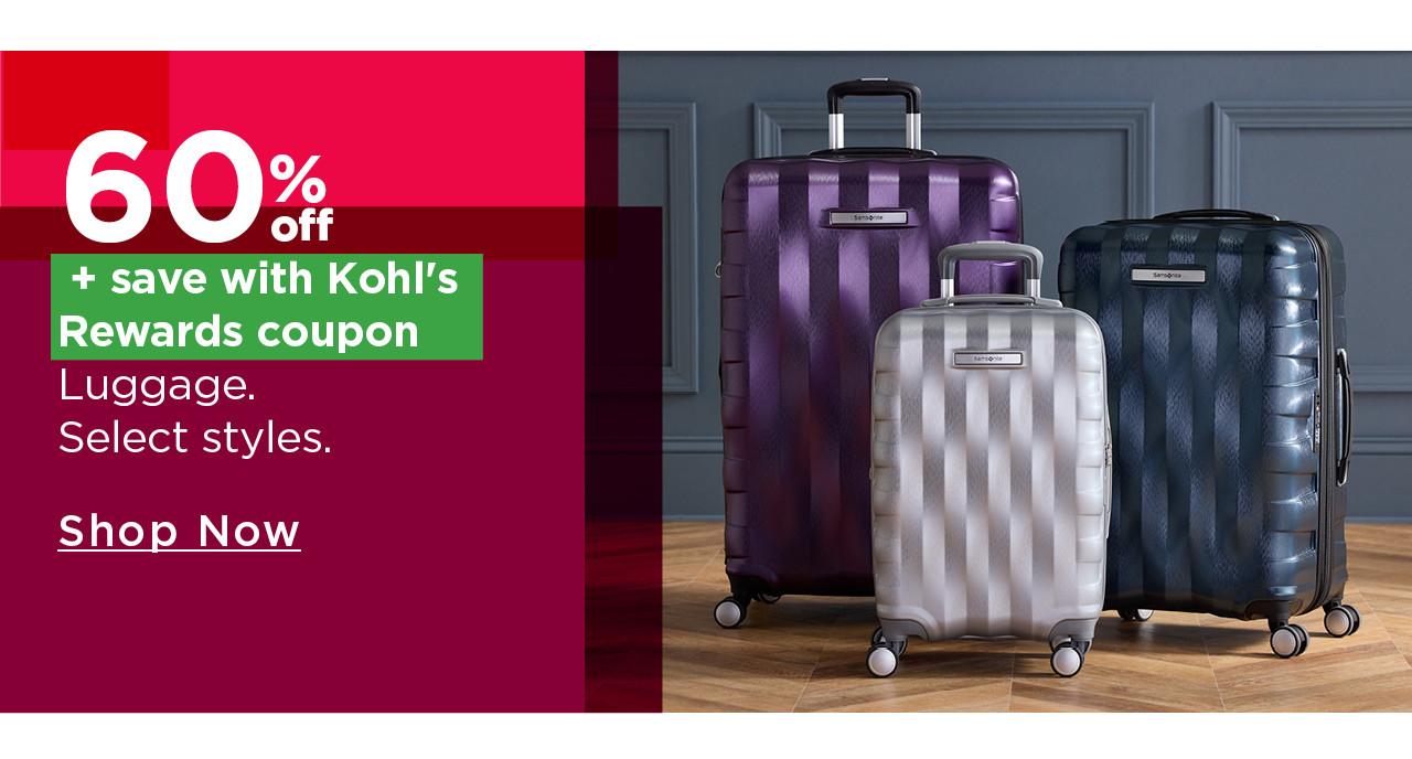 60% off luggage