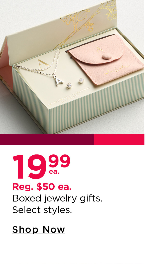 $19.99 boxed jewelry gifts