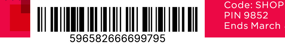 take an extra 20% off with promo code SHOPNOW20