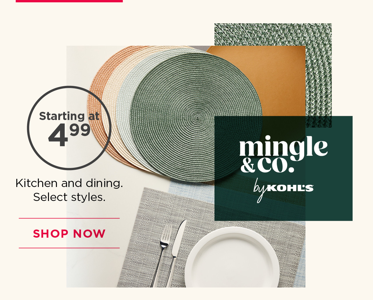 starting at $4.99 kitchen and dining
