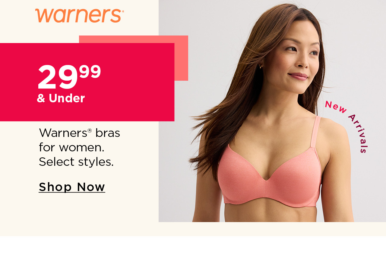 $29.99 & under warners bras for women
