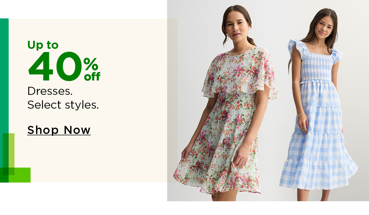 up to 40% off dresses