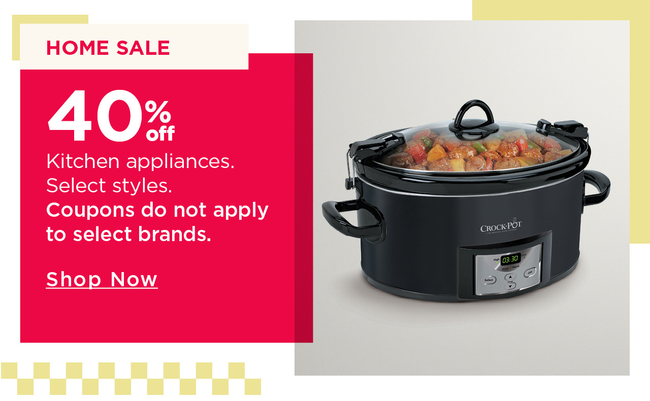 40% off kitchen appliances