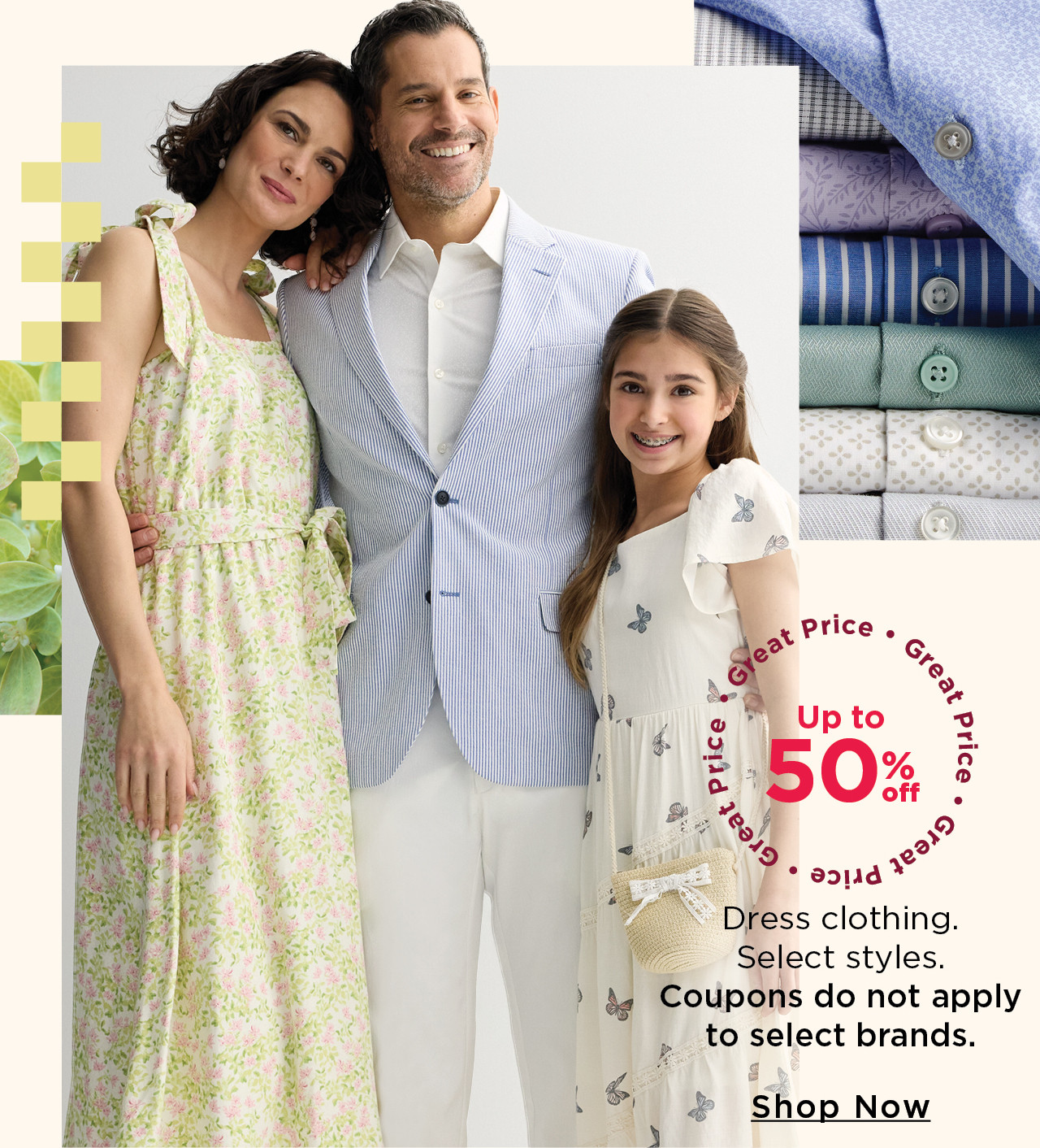 up to 50% off plus save with coupon dress clothing