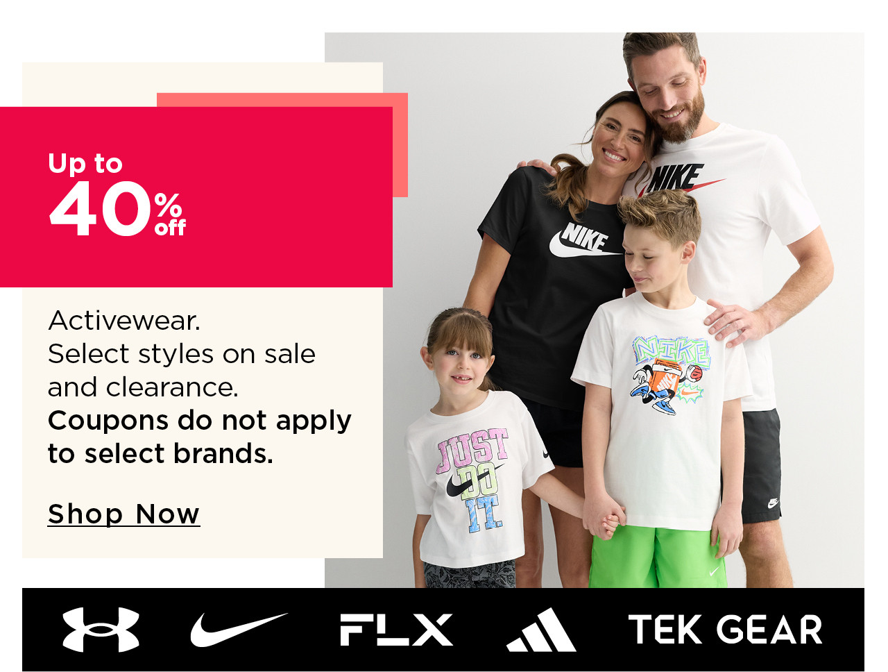 40% off activewear