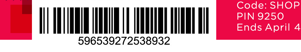 take an extra 15% off with promo code SHOPPER15
