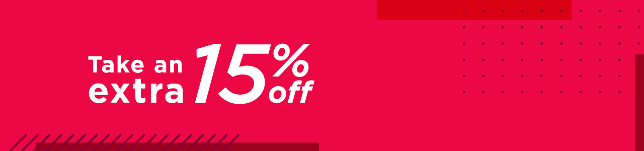 take an extra 15% off with promo code SHOPPER15. shop now.