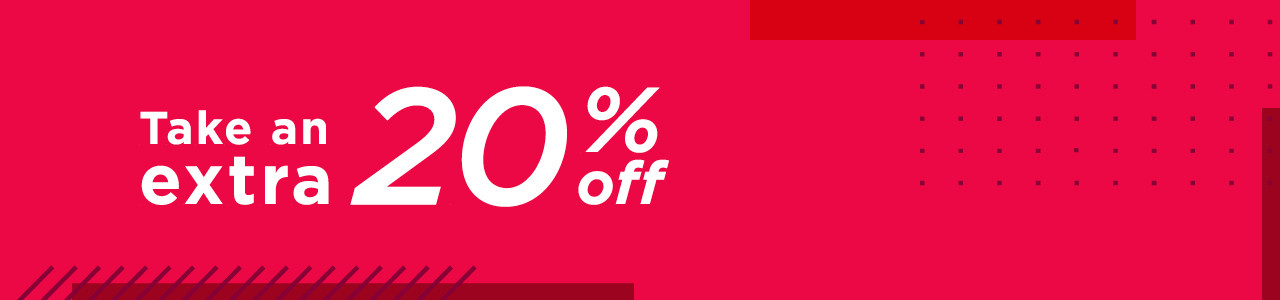 take an extra 20% off with promo code GET20