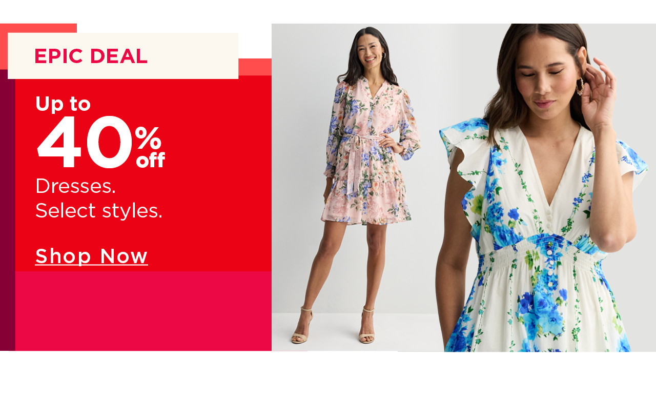 up to 40% off dresses