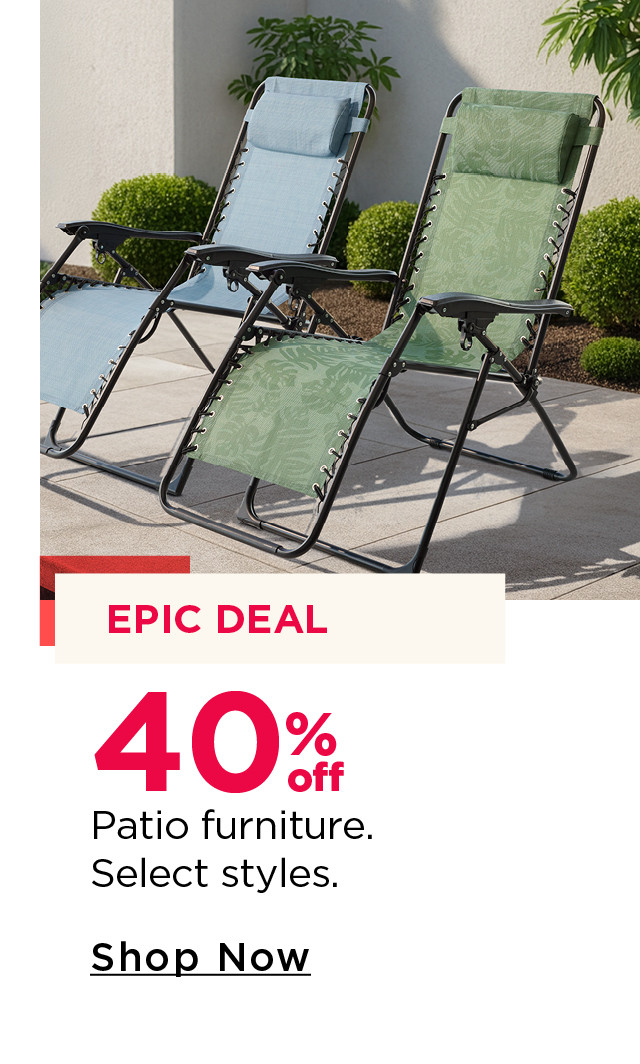 40% off patio furniture