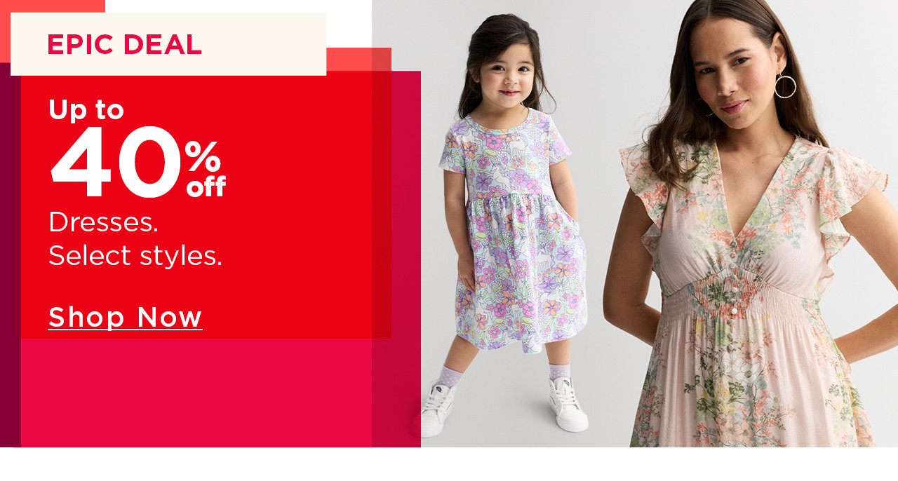 up to 40% off dresses