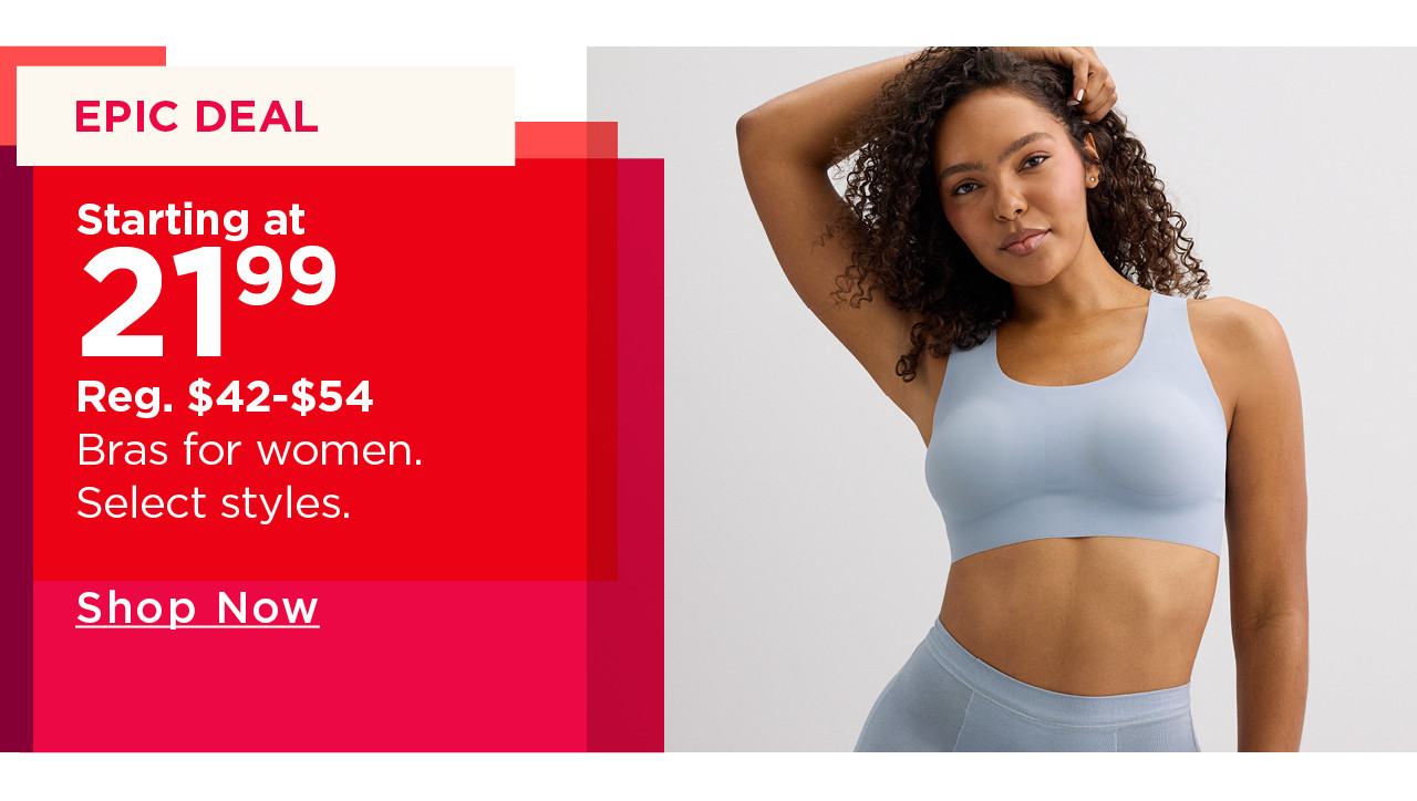 starting at $21.99 bras for women