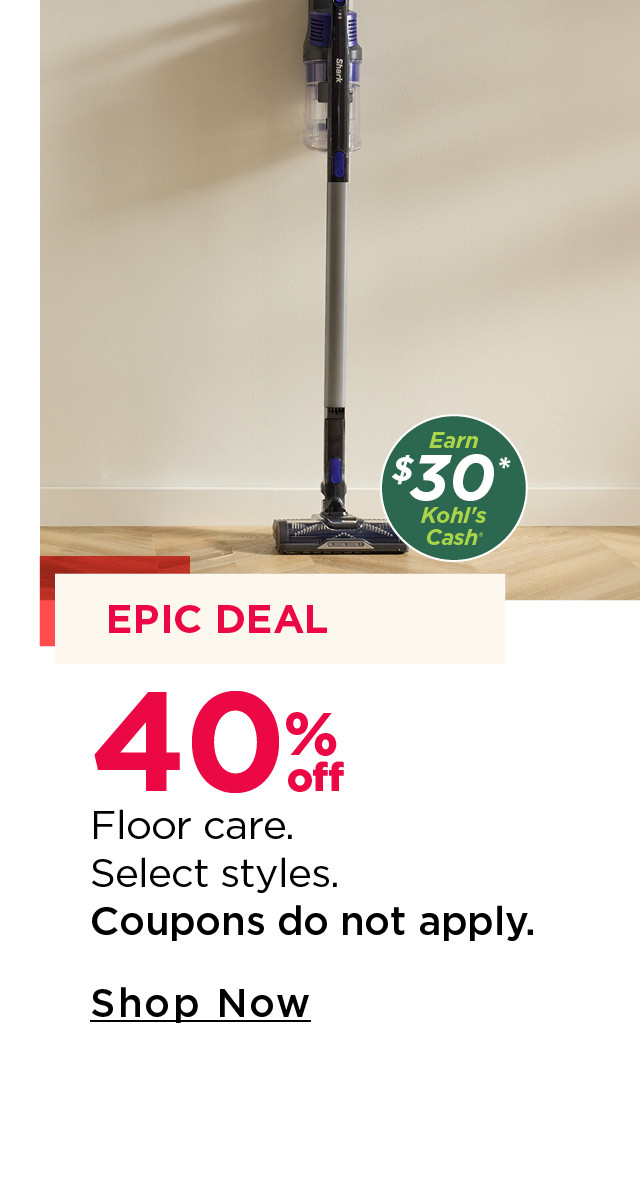 40% off floor care